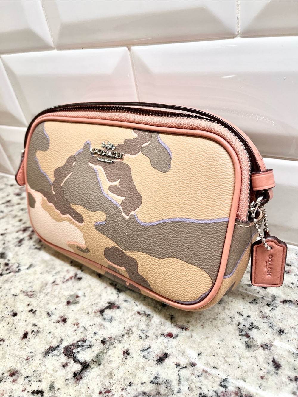 Coach Multicolor Camouflage Coated Crossbody Bag NWOT - Picture 2 of 10